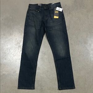 Lee Men's Dark Blue Straight Jeans